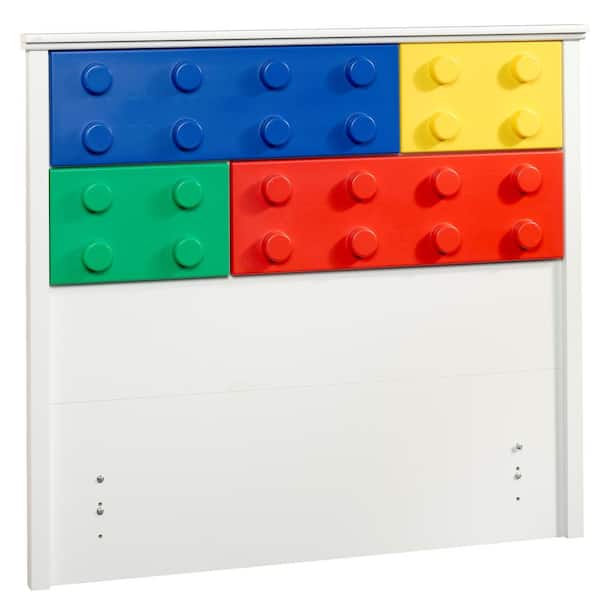 SAUDER Primary Street Soft White Twin Kids Headboard