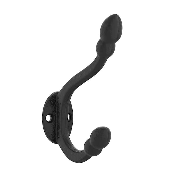 4-7/16 in. (112 mm) Wrought Iron Classic Wall Mount Hook