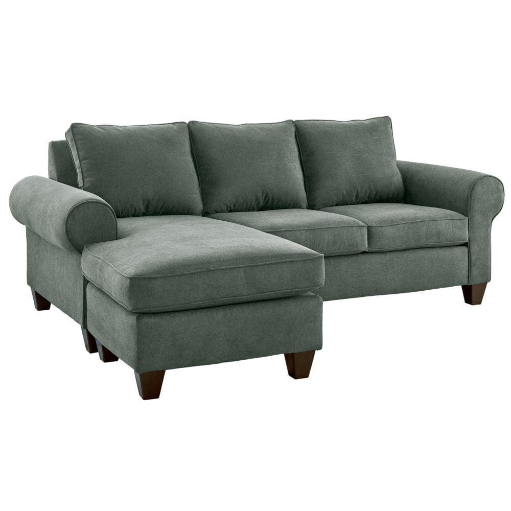 Fabric Sectional Sofa Set - 2 Piece in Sage / Chenille Fabric - Coaster -  Sofa, Sectional Sofa