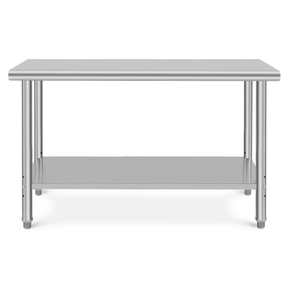 60 in. W x 24 in. D Stainless Steel Mobile Workbench with Undershelf, Adjustable Shelf price history on PriceWatchPro