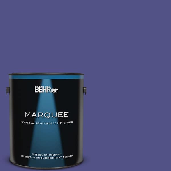 BEHR MARQUEE 1 gal. #P550-7 Purple Prince Satin Enamel Exterior Paint & Primer