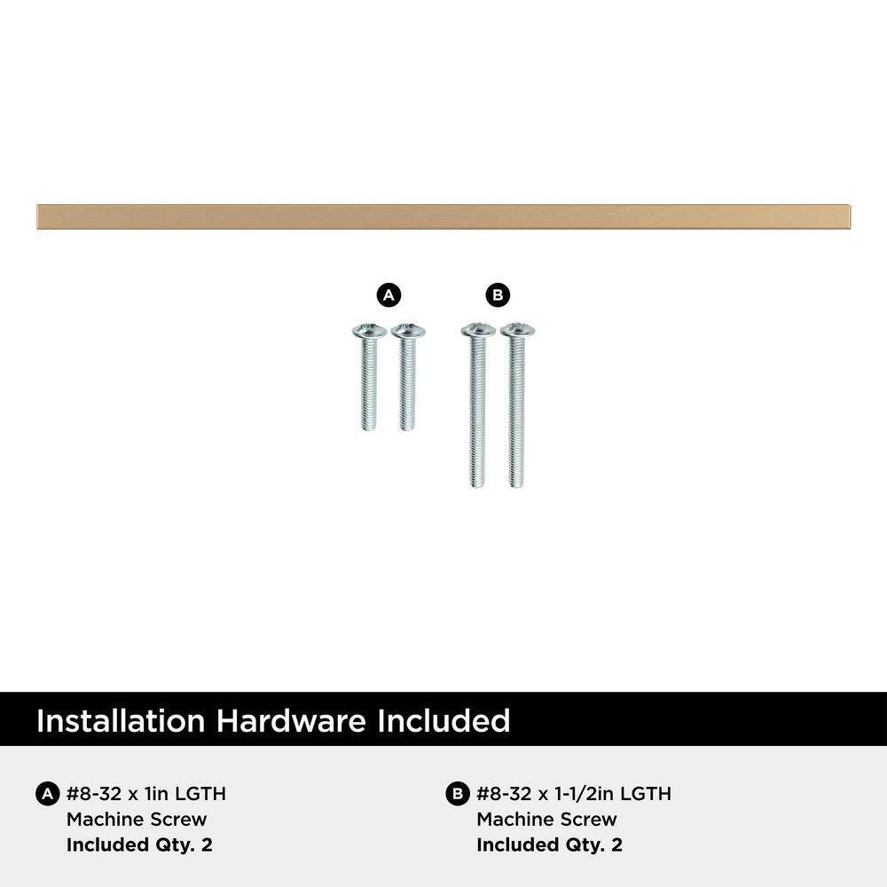 Monument 12-5/8 inch Champagne Bronze Modern Bar Pull