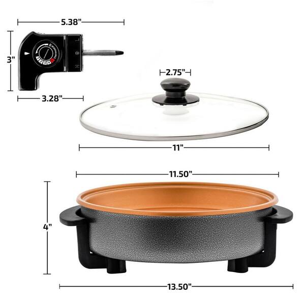 ovente electric skillet portable