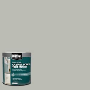 1 qt. #N380-3 Weathered Moss Semi-Gloss Enamel Interior/Exterior Cabinet, Door & Trim Paint