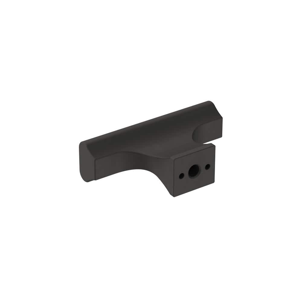 Matte Black Aluminum T-Handle Cabinet Knob, 2 Inch