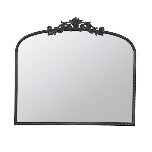 40 x 31.2 in. Classic Design Large Arch Mirror and Baroque Inspired Frame for Living Room Bathroom Enterway Console