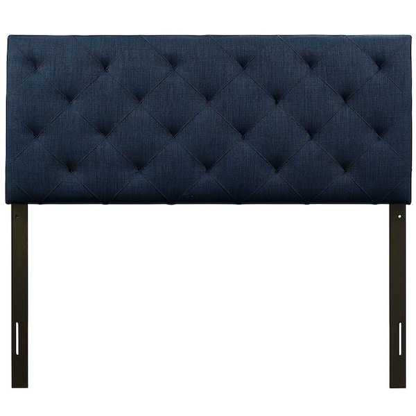 MODWAY Theodore Navy Full Upholstered Fabric Headboard