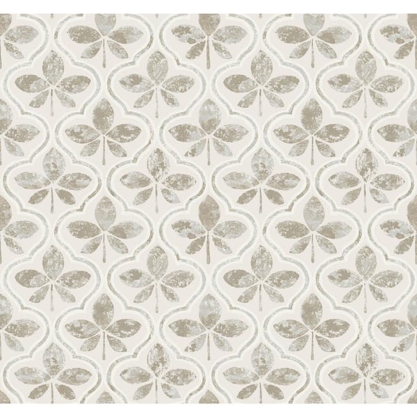 York Wallcoverings Sevilla River Rock Grey Matte Pre-pasted Paper Wallpaper 60.75 sq. ft