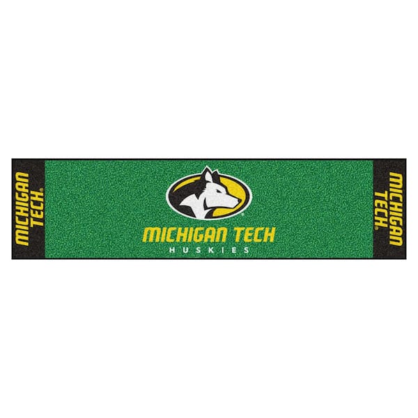 FANMATS NCAA Michigan Tech University 18 in. x 72 in. Putting Green Mat