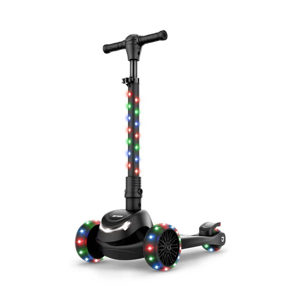 Mini 3 Wheel Light Up Scooter Adjustable Kick Ride On Toy