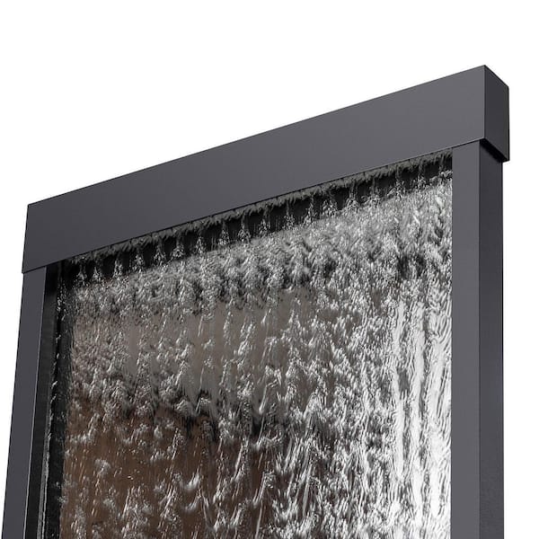 Alpine Corporation 72 in. Tall Indoor/Outdoor Mirror Zen Waterfall