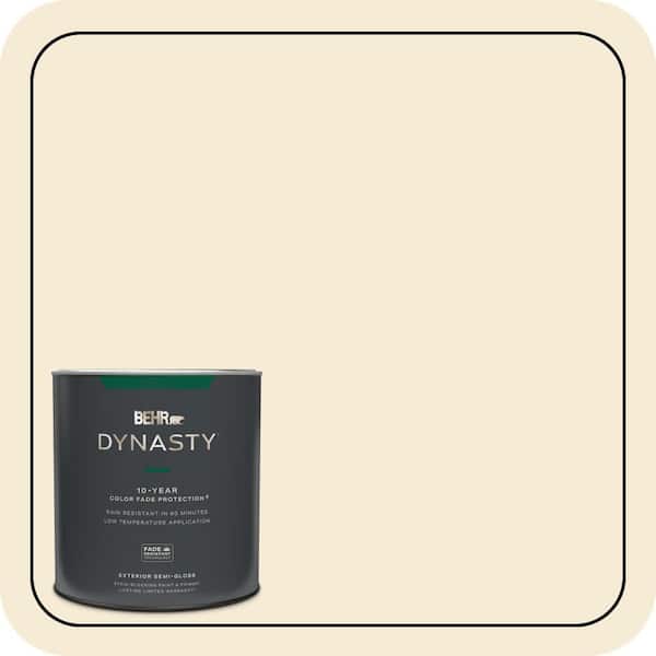 BEHR DYNASTY 1 qt. #ICC-10 Vanilla Cream Semi-Gloss Exterior Stain-Blocking Paint & Primer