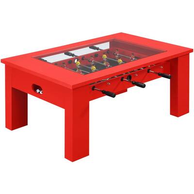 Foosball Coffee Table in Red