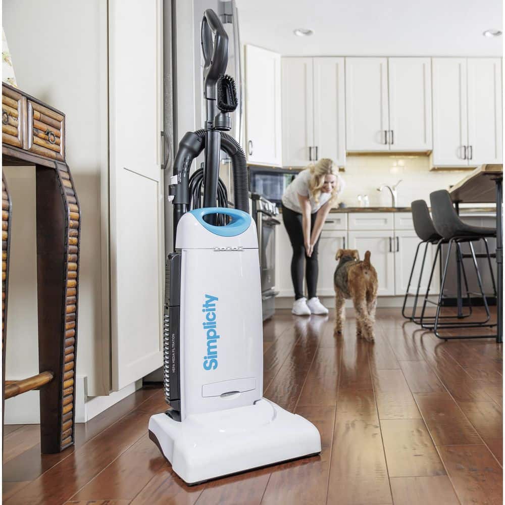 Simplicity Allergy HEPA Bag and Filter Premium Upright Vacuum for Multi Surface in White