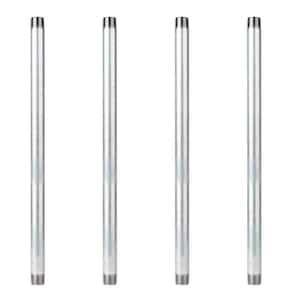 1 in. x 2 ft. Galvanized Steel Pipe (4-Pack)