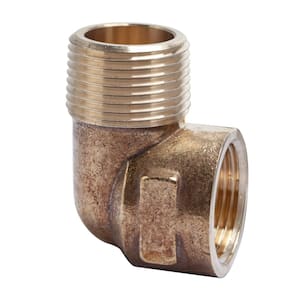 Legines Pack of 2 Brass Compression 90 Degree Male Elbow Fitting, 1/2 Tube  OD x 1/2 NPT Male : : Industrial & Scientific