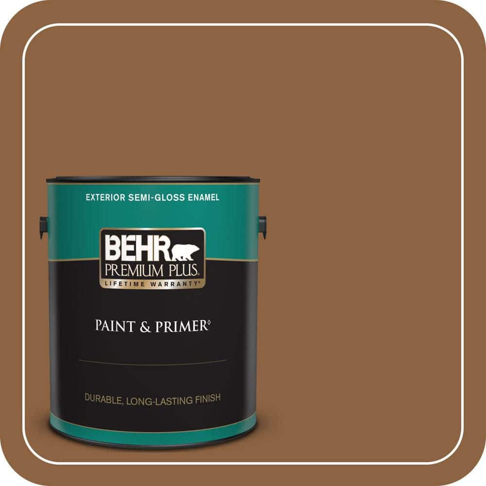 1 gal. #260F-7 Caramel Latte Semi-Gloss Enamel Exterior Paint & Primer price history on PriceWatchPro