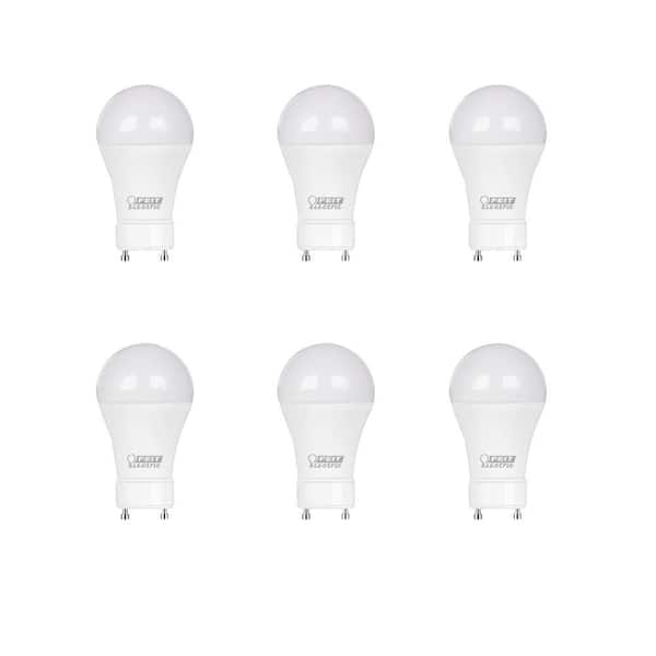 Feit Electric 100-Watt Equivalent A21 Dimmable CEC 90+ CRI GU24 Base LED Light Bulb, Selectable White 2700K/3000K/5000K (6-Pack)