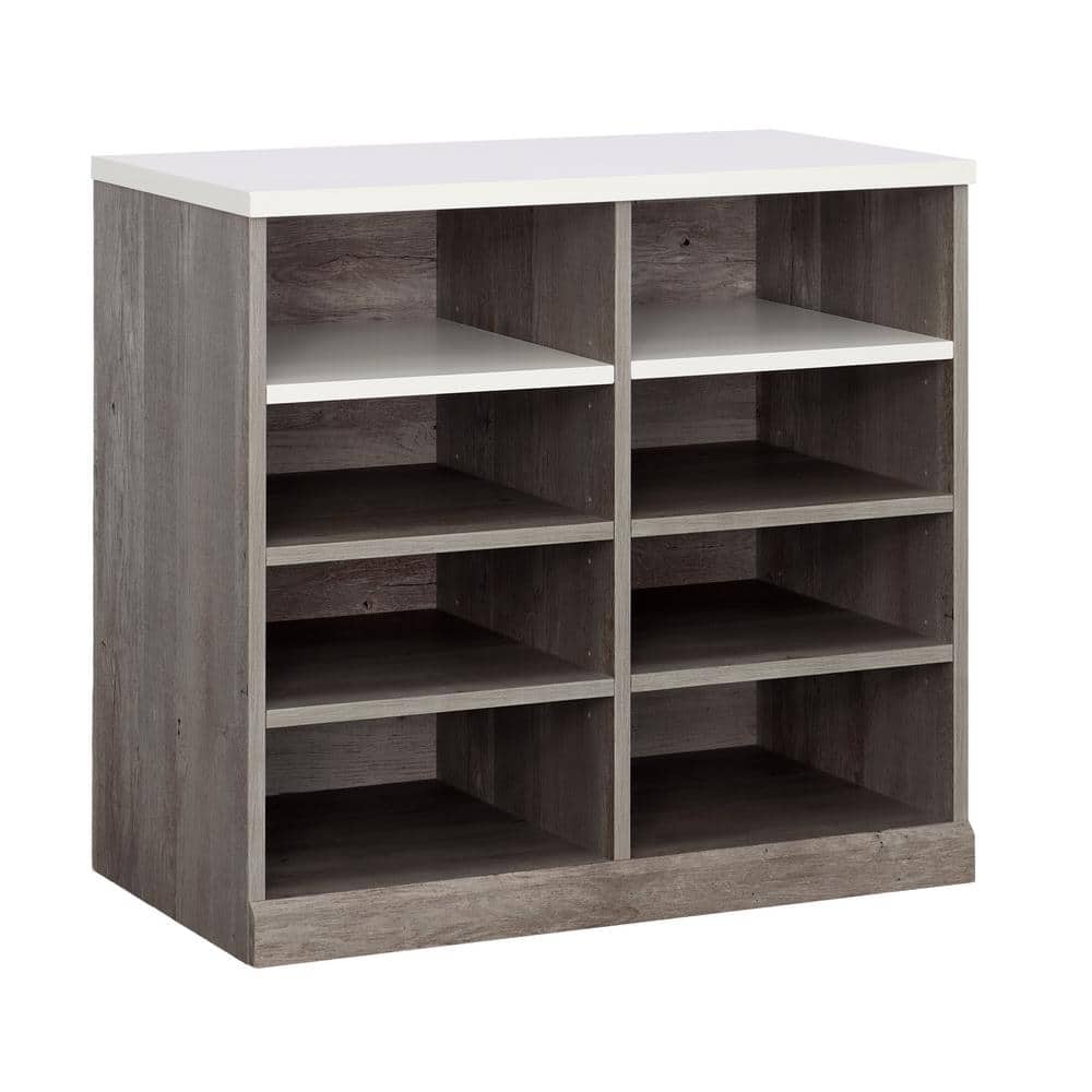 HomeVisions Mystic Oak Open Storage Cabinet