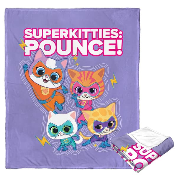 THE NORTHWEST GROUP Disney Junior Superkitties Pounce Silk Touch Multi-Colored Throw Blanket