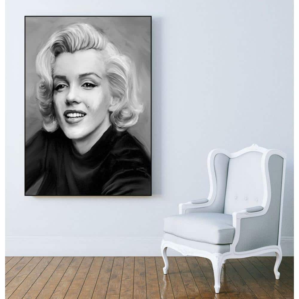 30 in. x 40 in. Smile by Jerry Michaels Framed Wall Art