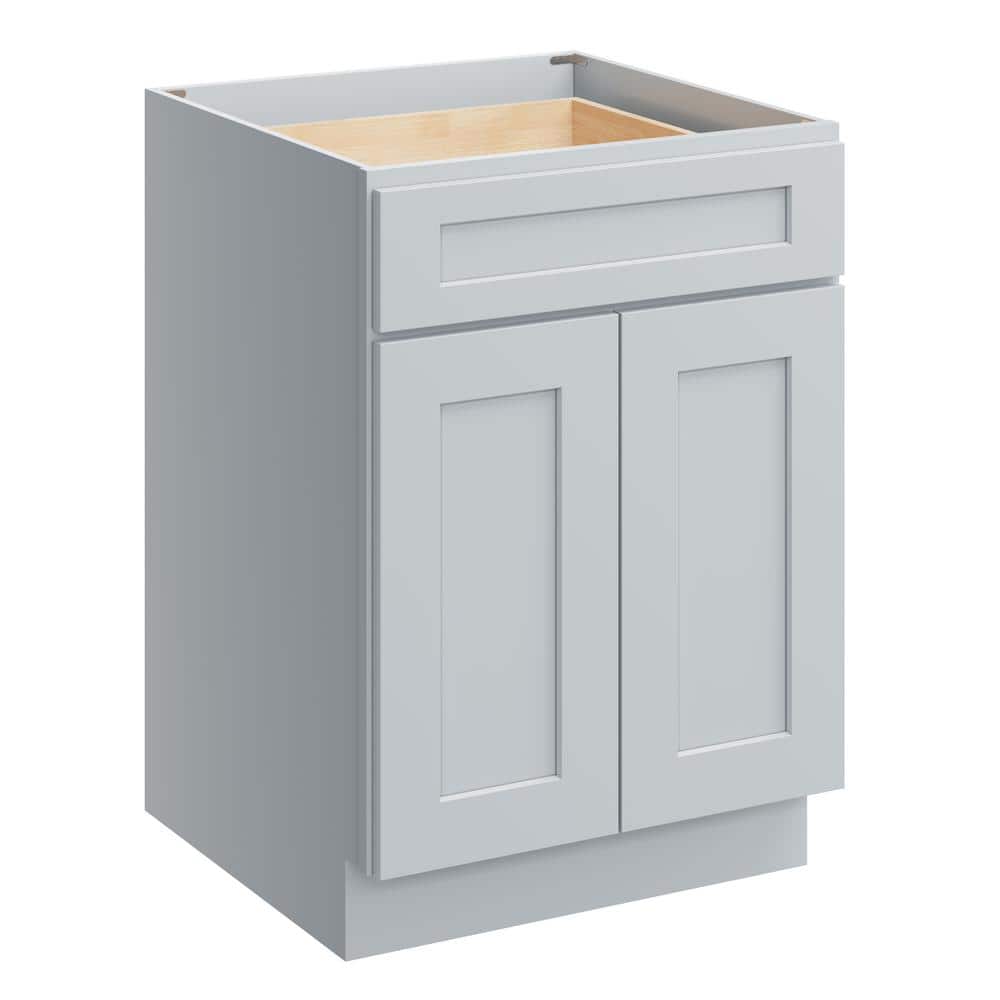 24 in. W x 24 in. D x 34.5 in. H Plywood Ready to Assemble Floor Base Kitchen Cabinet in Dove Grey with Drawer price history on PriceWatchPro