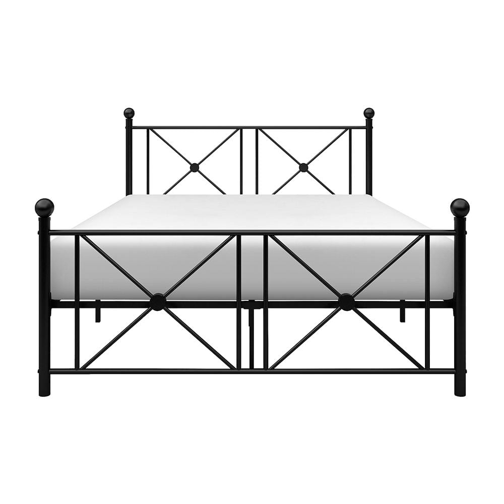 Kari Black Metal Frame Full Platform Bed
