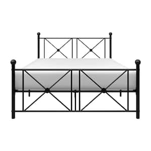 Kari Black Metal Frame Full Platform Bed