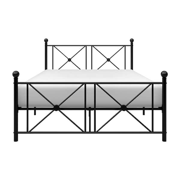 Lazzara Kari Black Metal Frame Full Platform Bed