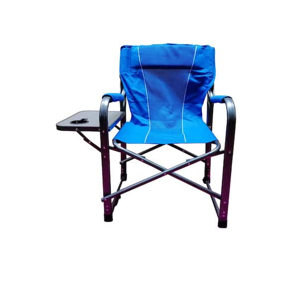 Caribbean Tropics Folding Director Chair in Blue
