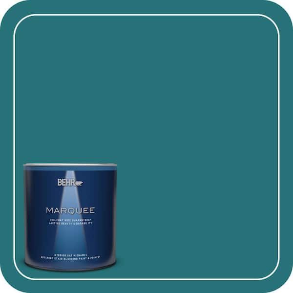 BEHR MARQUEE 1 qt. #520D-7 Mosaic Tile Satin Enamel Interior Paint & Primer