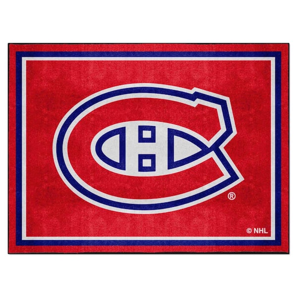 FANMATS Montreal Canadiens 8ft. x 10 ft. Plush Area Rug
