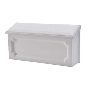 Windsor White, Small, Plastic, Wall Mount Mailbox