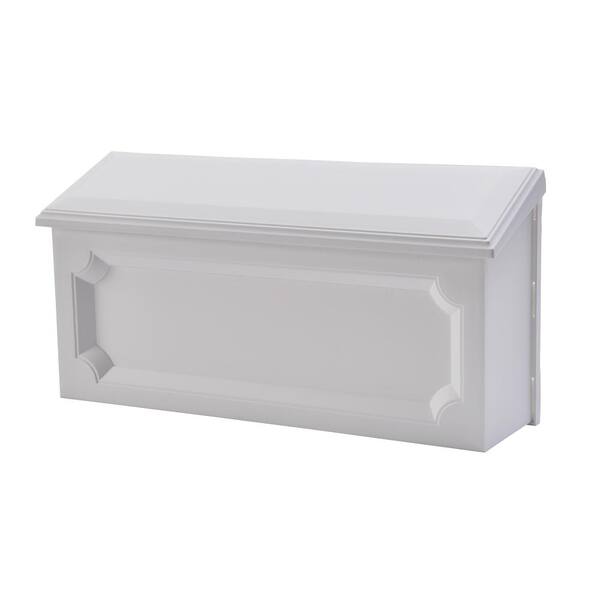 Gibraltar Mailboxes Windsor Medium Capacity Rust-Proof Plastic White 