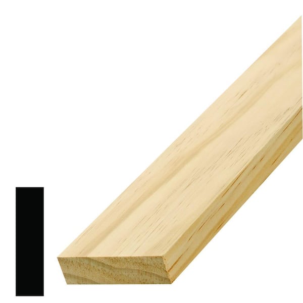 Alexandria Moulding LWM 246 11/16 in. x 2-9/16 in. Pine S4S Moulding