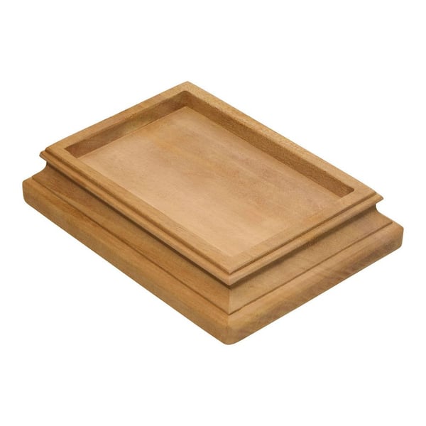 Protectyte Miterless 4 in. x 6 in. Untreated Wood Flat Slip Over Fence Post Cap with Copper Pyramid