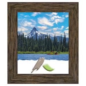 Fencepost Brown Wood Picture Frame Opening Size 20 x 24 in.