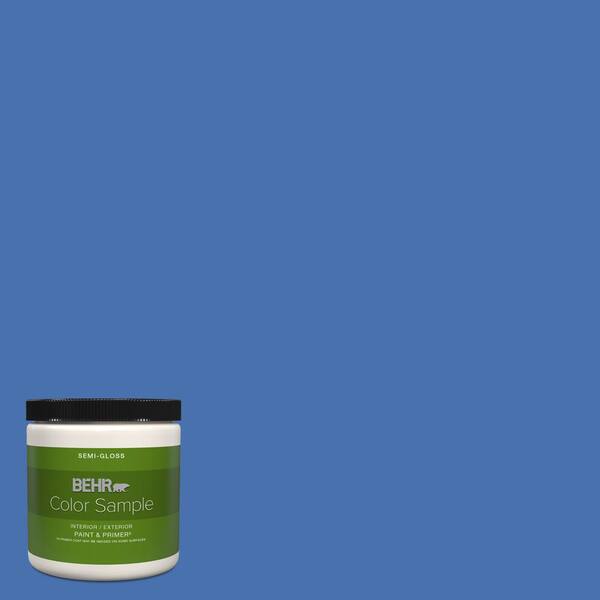 BEHR PREMIUM PLUS 8 oz. HDCSM1607 Croquet Blue SemiGloss Interior