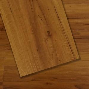 Golden Oak 3 MIL x 6 in. W x 36 in. L Peel and Stick Waterproof Luxury Vinyl Plank Flooring (15 sq. ft./case)