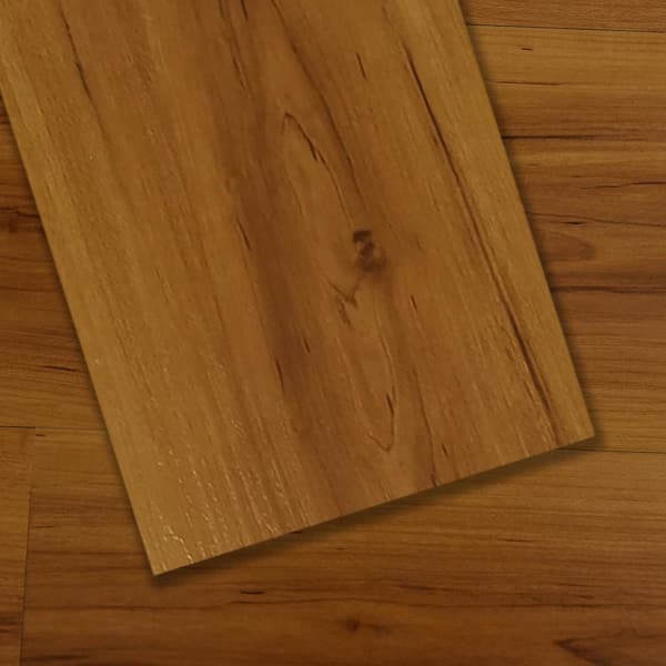 Dundee Deco Golden Oak 3 MIL x 6 in. W x 36 in. L Peel and Stick Waterproof Luxury Vinyl Plank Flooring (1.5 sq. ft./case)