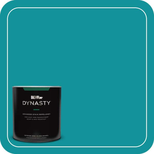 BEHR DYNASTY 1 qt. #500B-6 Peacock Feather Semi-Gloss Enamel Interior Stain-Blocking Paint and Primer