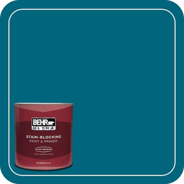 BEHR ULTRA 1 qt. #P480-7 Striking Extra Durable Flat Interior Paint & Primer