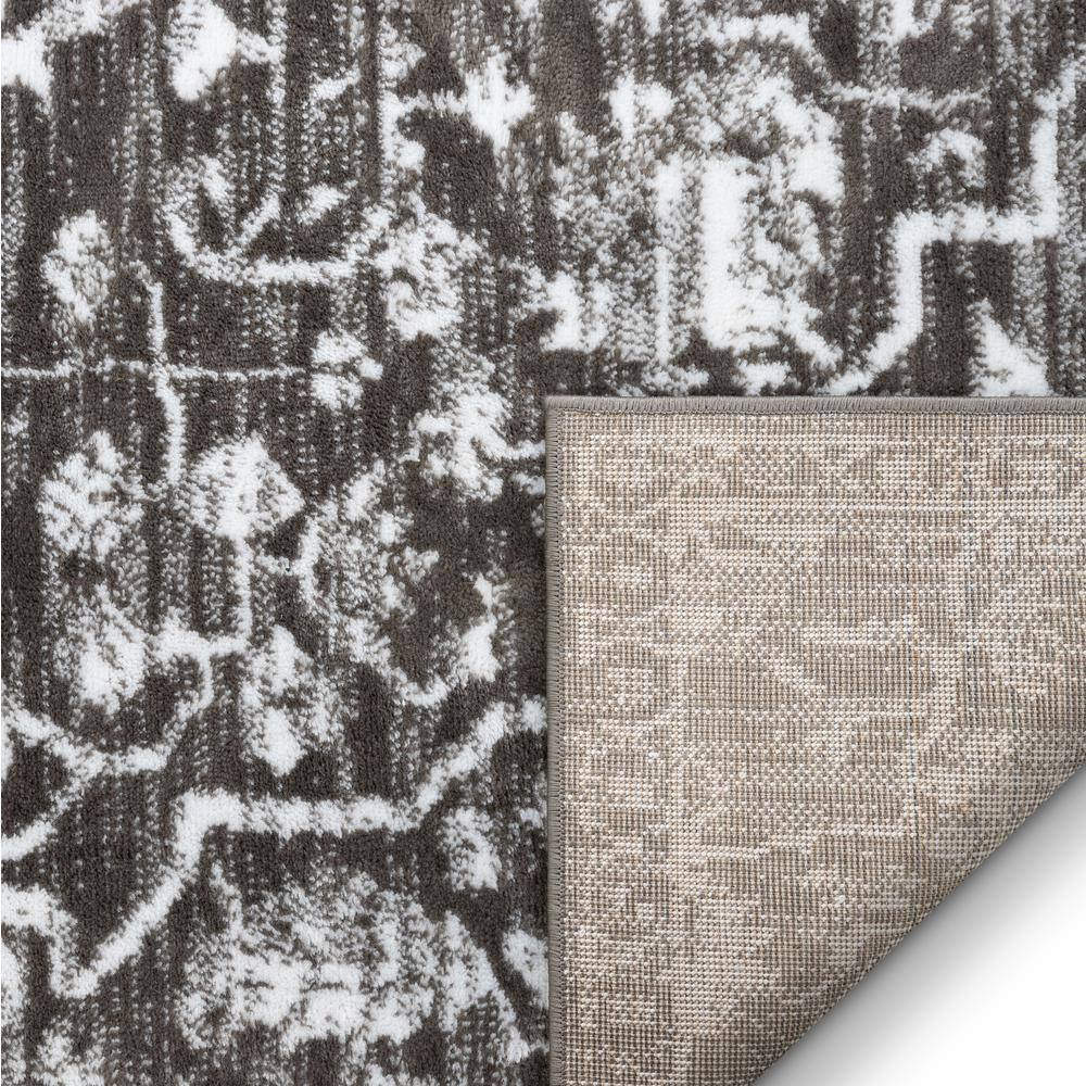 Vintage Bohemian Floral Gray Soft Runner Rug 2'7" x 9'10"