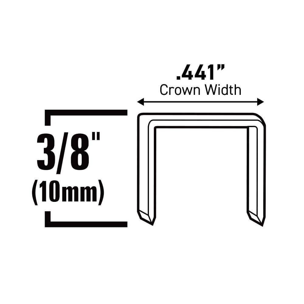 Surebonder 3/8 in. Leg x 7/16 in. Narrow Crown 23-Gauge Collated Standard Staples (5-Pack/1000-Per Box)