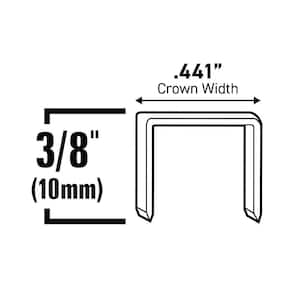 3/8 in. Leg x 7/16 in. Narrow Crown 23-Gauge Collated Standard Staples (5-Pack/1000-Per Box)
