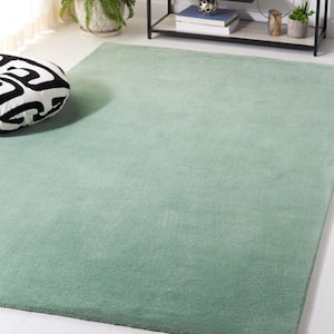 Fifth Avenue Green 5 ft. x 5 ft. Solid Color Square Area Rug