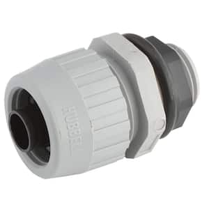 1/2 in. Type B Liquid-Tight Straight Connector, 1-Pack