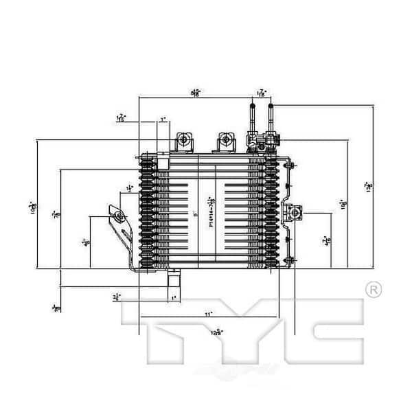 TYC Automatic Transmission Oil Cooler