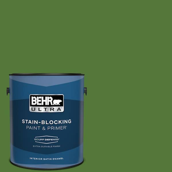 BEHR ULTRA 1 gal. #P380-7 Luck of the Irish Extra Durable Satin Enamel Interior Paint & Primer