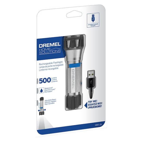 Dremel 4V Cordless USB LED Flashlight with 7760 4V Variable Speed Li-Ion  Cordless Rotary Tool Kit w/10 Accy HSFL+7760-N/10 - The Home Depot